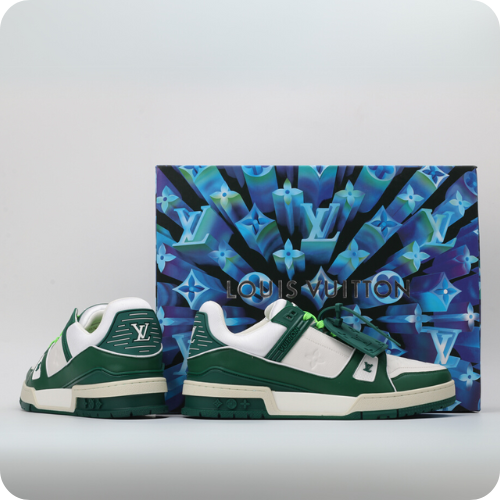 Tênis LV Trainer Skate White Green