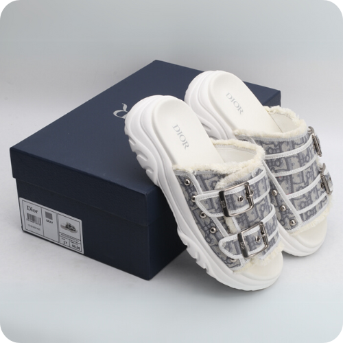 Sandália Dior White Gray