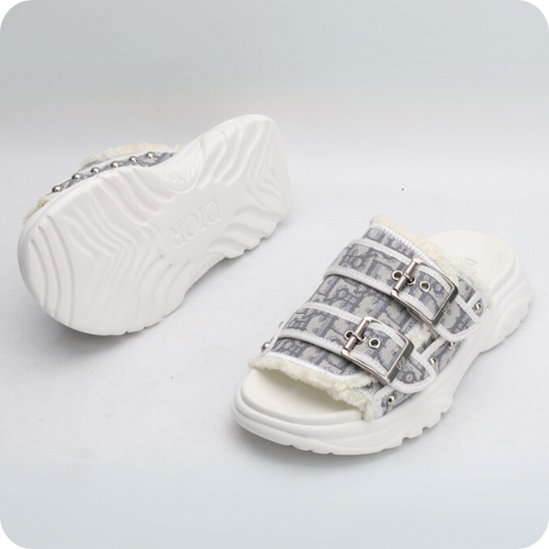 Sandália Dior White Gray