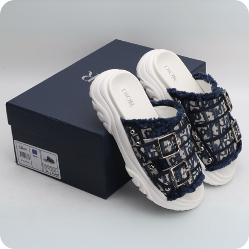 Sandália Dior White Blue