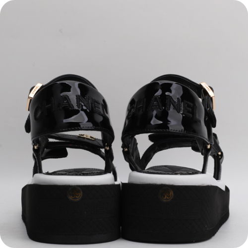 Sandália Chanel Plataform Black