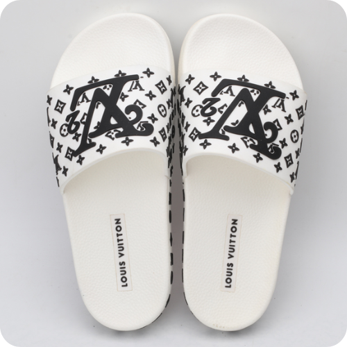 Chinelo LV Slipper White
