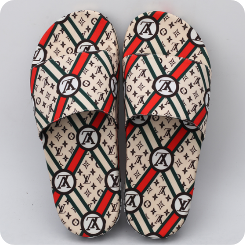Chinelo LV Slipper Line Red