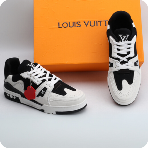 Tênis LV Trainer White Black
