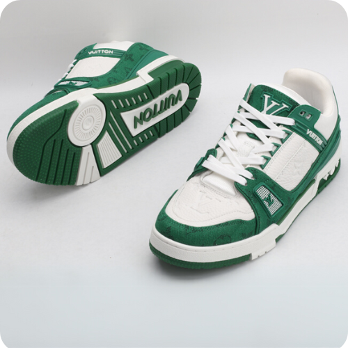 Tênis LV Trainer White Green v2