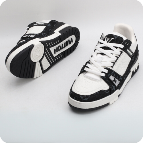 Tênis LV Trainer White Black v2