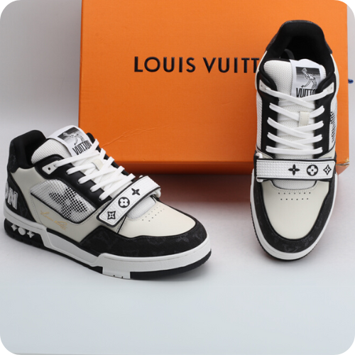 Tênis LV Trainer White Black v3