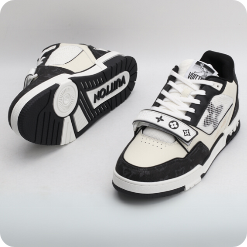 Tênis LV Trainer White Black v3