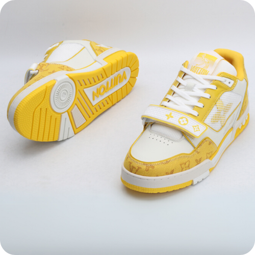 Tênis LV Trainer White Yellow v3