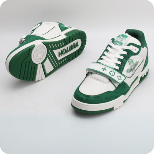 Tênis LV Trainer White Green v3