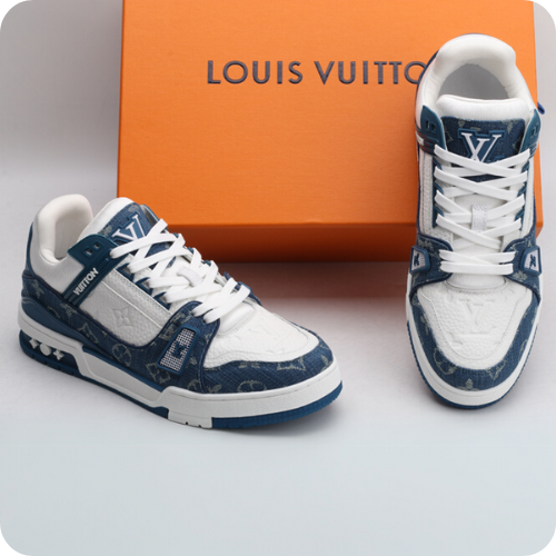 Tênis LV Trainer White Blue v2