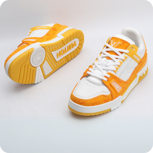 Tênis LV Trainer White Orange v2
