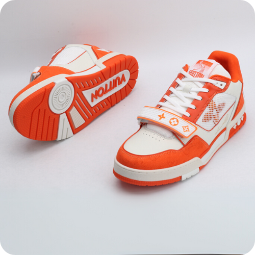 Tênis LV Trainer White Orange v3