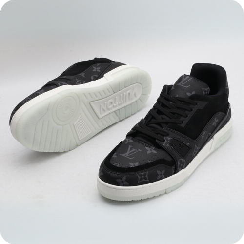 Tênis LV Trainer Monogram Eclipse Black
