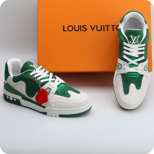 Tênis LV Trainer White Green