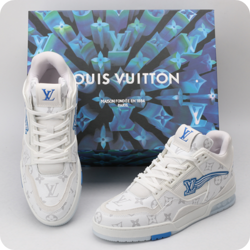 Tênis LV Trail White Blue v2