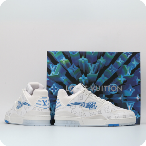 Tênis LV Trail White Blue v2