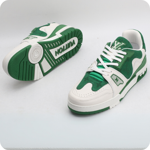 Tênis LV Trainer White Green